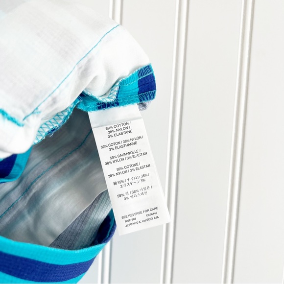 J. Crew Bright Ocean Blue Stretch Cotton Shorts - Picture 4 of 4